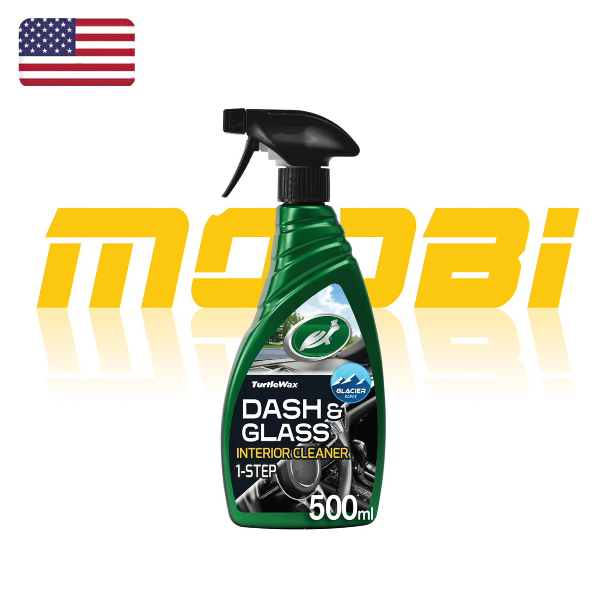 美國龜牌 Turtle Wax 玻璃車廂清潔劑 680ml 正面包裝 - MOOBI 貓比香港現貨