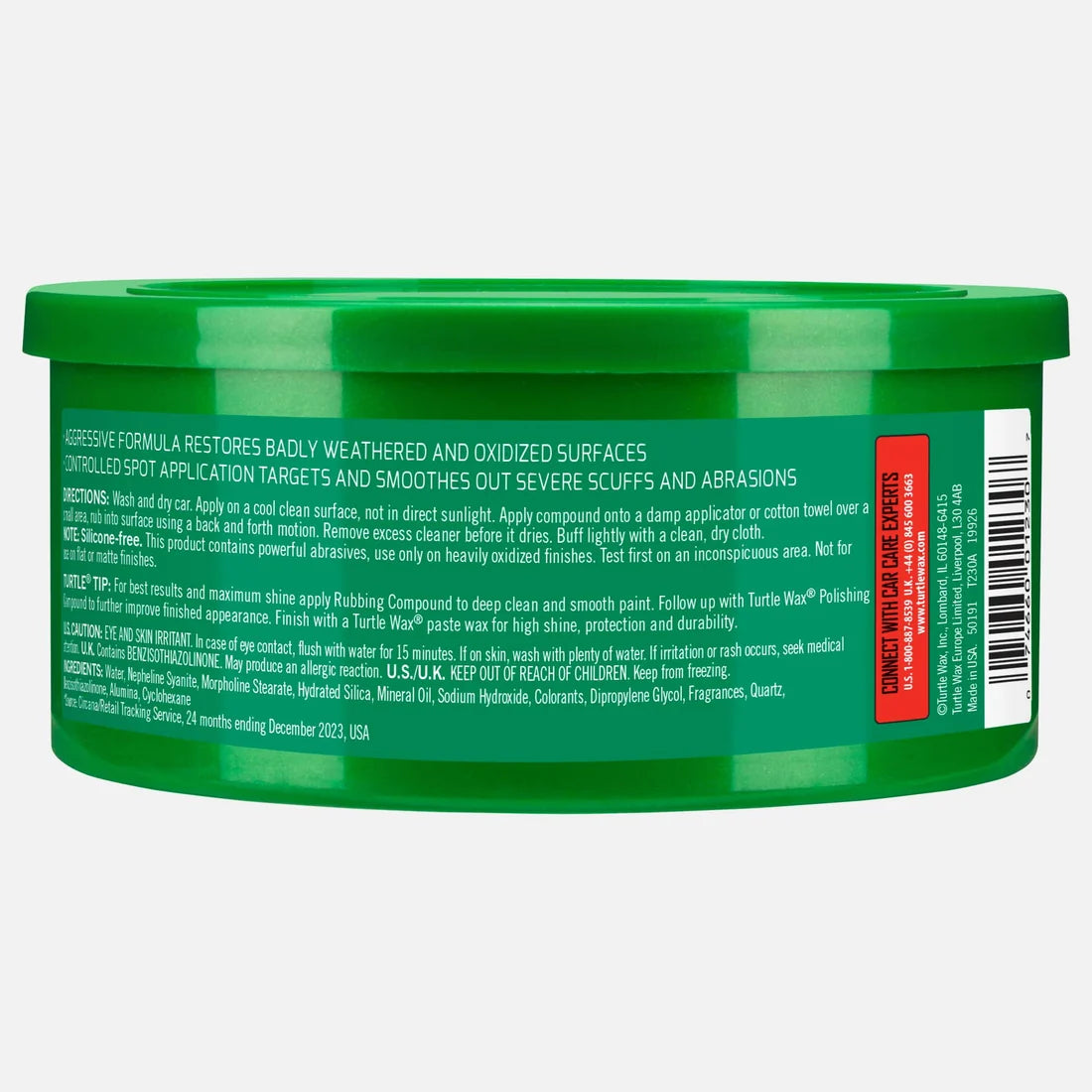 龜牌 粗蠟 強力去污漬及花痕 Turtle Wax Rubbing Compound Heavy Duty Cleaner 298g (T-230)