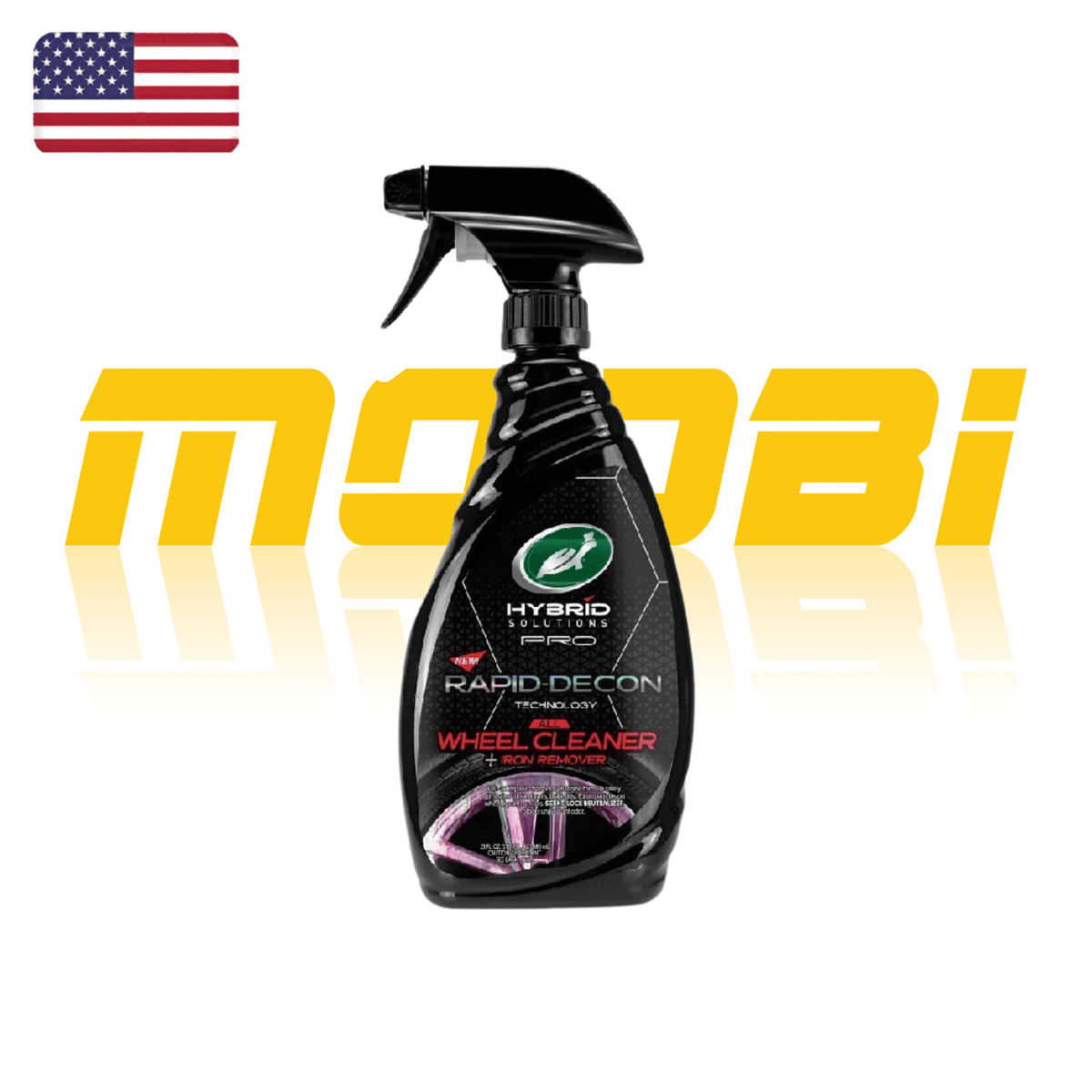 美國龜牌 Turtle Wax Pro強效車軨清潔及鐵粉去除劑 680ml 正面包裝 - MOOBI 貓比香港現貨