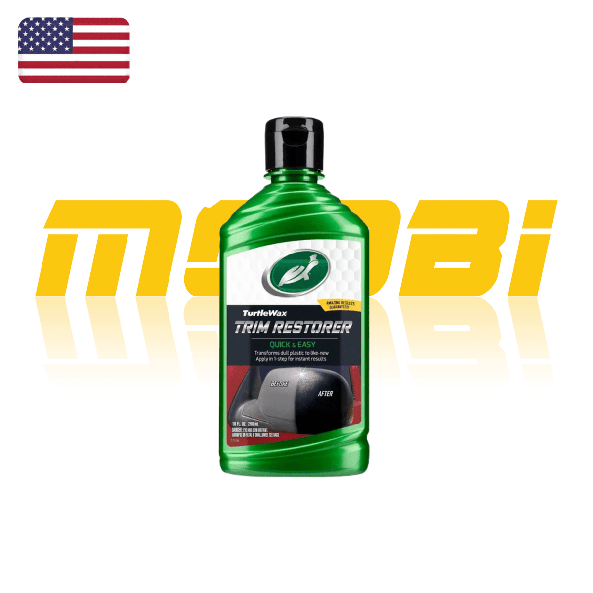 美國龜牌 Turtle Wax 塑膠及飾條還原劑 296ml 正面包裝 - MOOBI 貓比香港現貨