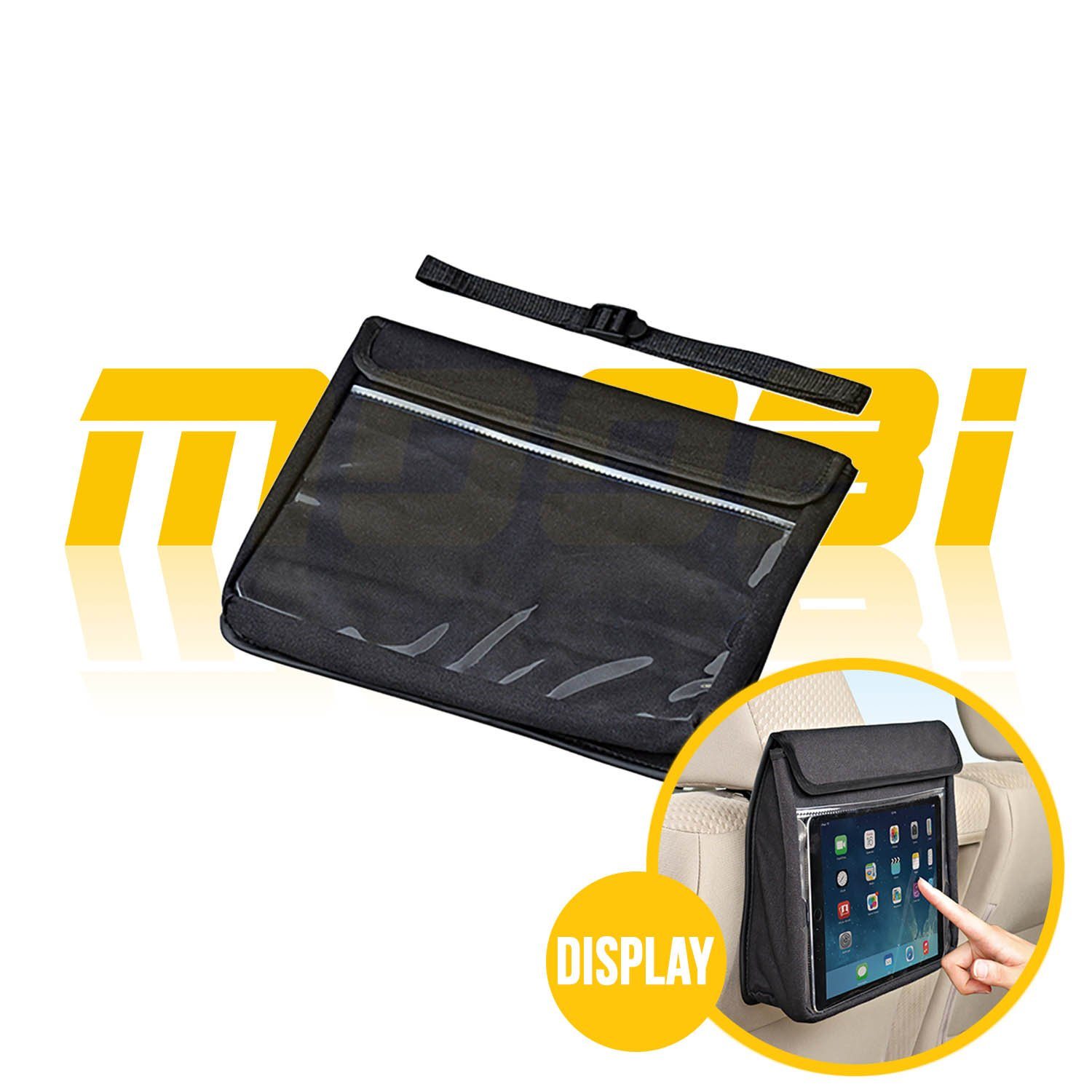 日本 SEIWA |  後座收納袋 連iPad 套 W973 黑色 | MOOBI 香港網上汽車用品專門店 p1