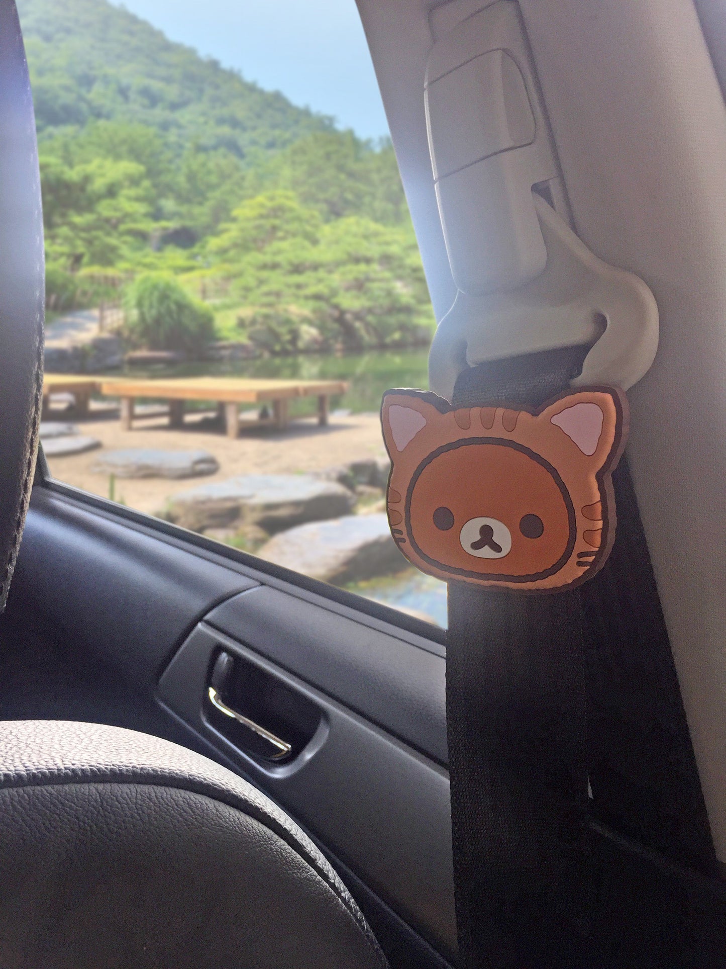 鬆弛熊貓型安全帶扣 RK248 Rilakkuma Seat Belt Stopper RK248
