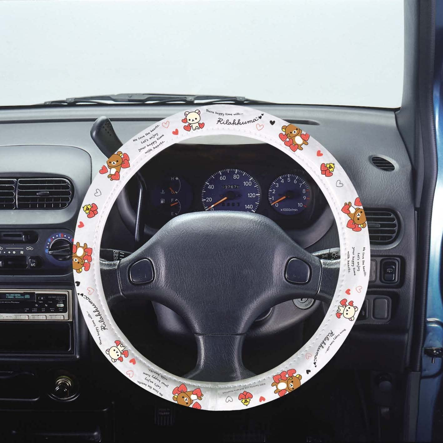 鬆弛熊牛奶熊呔盤套 RK185 RILAKKUMA Steering Wheel Cover RK185