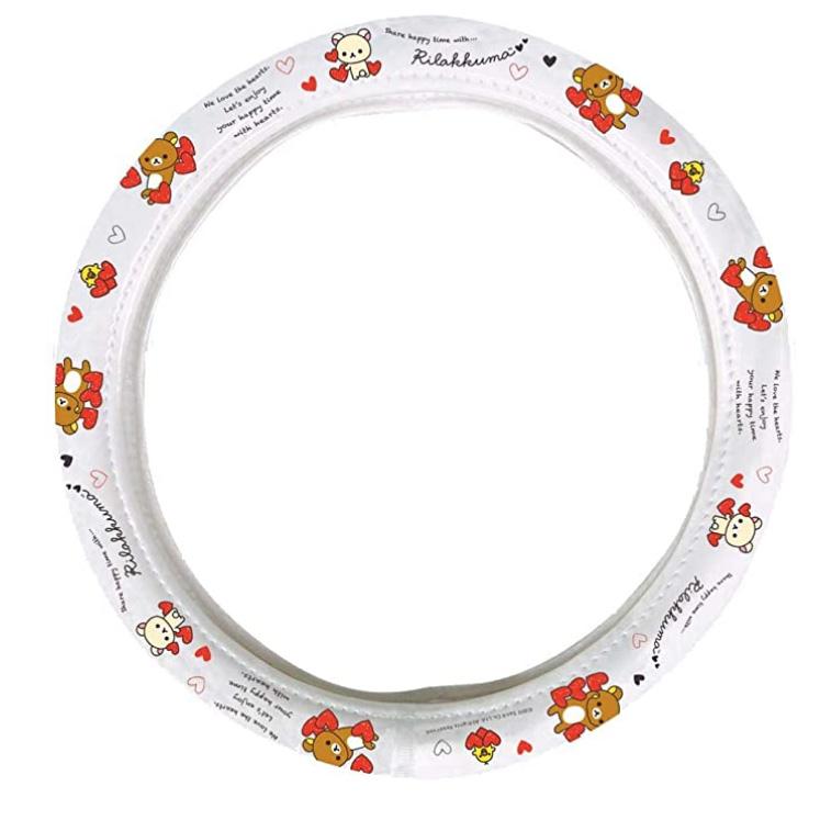 鬆弛熊牛奶熊呔盤套 RK185 RILAKKUMA Steering Wheel Cover RK185