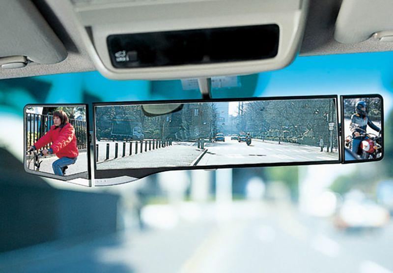 ZAX 黑木紋廣角倒後鏡 PL-104 Wide Angle Mirror PL-104